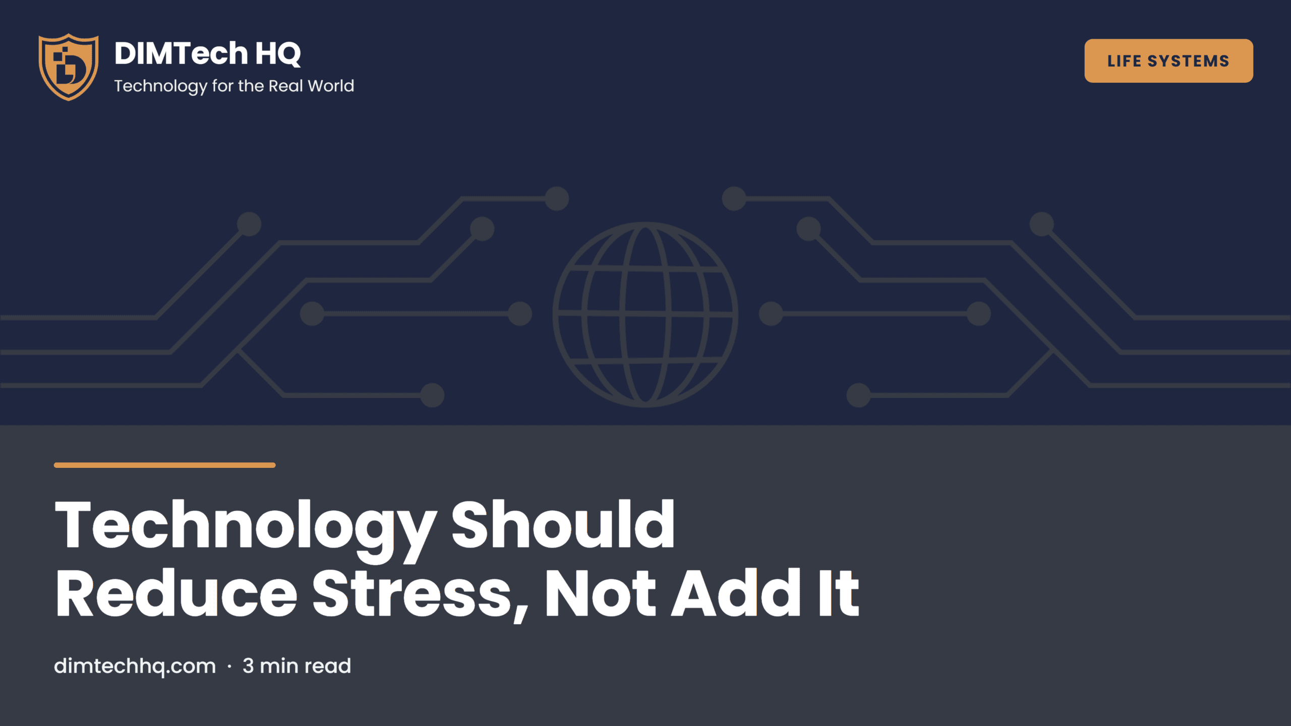 Technology Should Reduce Stress, Not Add It